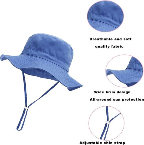 PandaEar Baby Sun Hat, Toddler Bucket Hat for Boys Girls in Saudi Arabia
