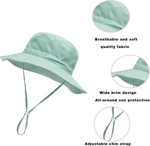 PandaEar Baby Sun Hat, Toddler Bucket Hat for Boys Girls in Saudi Arabia