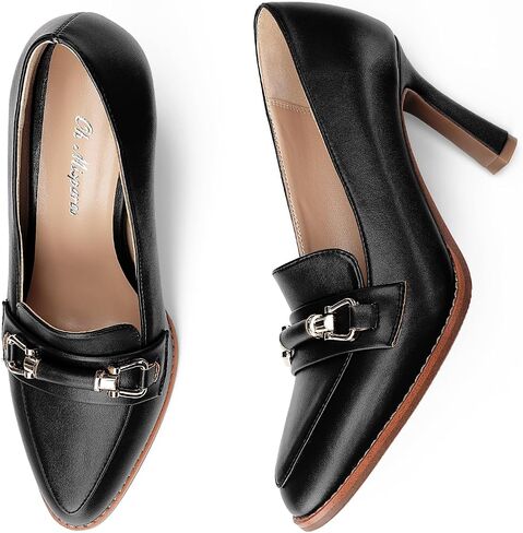 Oh Mispares Women’s Stiletto High Heel Pumps Pointed Toe Slip-on Loafers Shoes for Office Work Casual Daily Life Party 3.5 Inches Heels in Saudi Arabia