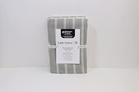مجموعة مناشف المطبخ Lane Linen - حزمة من 6 مناشف أطباق القطن لأطباق التجفيف ، 18 "× 28" ، مناشف يدوية المطبخ ، مناشف الشاي ، مناشف أطباق متميزة للمطبخ ، مجموعة منشفة المطبخ السريعة - البيج. in Kuwait