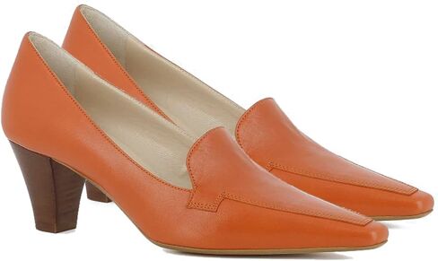 LEHOOR Women Vintage Chunky Block Heel Pumps Shoes Square Pointed Toe Slip On Formal Office Work Business Loafers Shoes Suede Snakeskin Cone Heel Oxford Shoe Ladies Professional Chic Fall 4-11 M US in Kuwait
