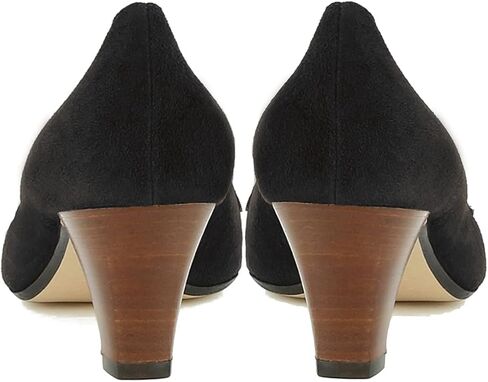 LEHOOR Women Vintage Chunky Block Heel Pumps Shoes Square Pointed Toe Slip On Formal Office Work Business Loafers Shoes Suede Snakeskin Cone Heel Oxford Shoe Ladies Professional Chic Fall 4-11 M US in Kuwait