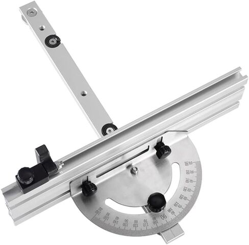 Precision Miter Gauge, Miter Gauge for Table Saw, with Miter Gauge Fence and Limit Stopper, 140° Angle Stops, Adjustable for Bandsaw Router Table, 250mm x 300mm in Saudi Arabia