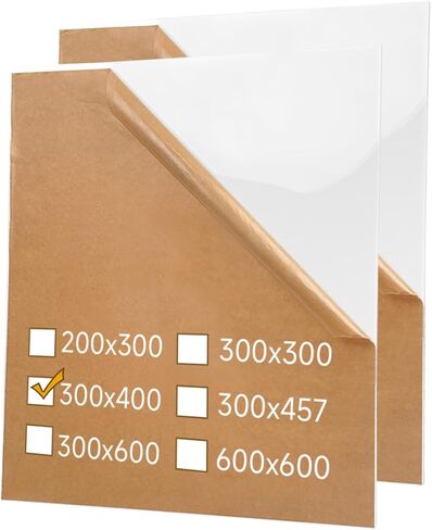 2 Pack White Cell Cast Acrylic Sheets 1/8inch (3mm) Glossy 12x12 300x300mm Laserable Plexiglass Sheets Plasitc Board for Laser Cutting Engraving DIY Project Craft Sign in Kuwait