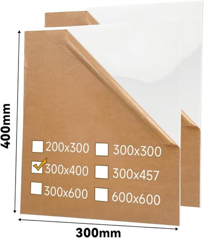 2 Pack White Cell Cast Acrylic Sheets 1/8inch (3mm) Glossy 12x12 300x300mm Laserable Plexiglass Sheets Plasitc Board for Laser Cutting Engraving DIY Project Craft Sign in Kuwait