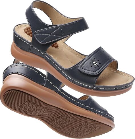Tilocow Sandals Women Women Wedge Shoes - Songeral Moving Arch Most Respons in Kuwait