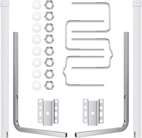 KUAFU Boat Trailer Guide with PVC Pipes for Ski Boat Fishing Boat or Sailboat Trailer Compatible with Frames up to 3" w x 4-1/4" H in Saudi Arabia