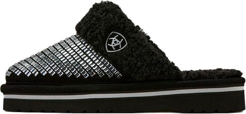 ARIAT Women's Indoor/Outdoor Warm Comfortable Jackie Square Toe Exotic Platform Stack Slippers with Suede Leather Uppers in Saudi Arabia