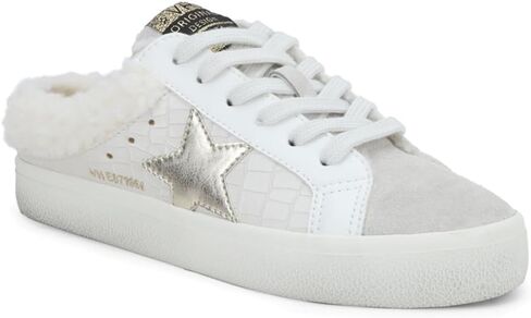 Vintage Havana Womens Hearty Metallic Slip On Sneakers Shoes Casual - Off White in Kuwait