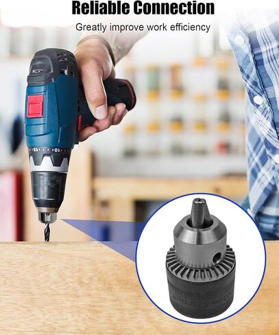 763198-1 3/8 Inch Drill Chuck Adapter Fit for Makita Impact Driver, Drill Bit Adapter Chuck Impact Driver Quick Connect Keyless 1/4 Inch Hex Shank in Saudi Arabia