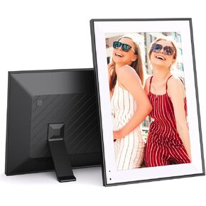 10.1-inch Digital-Picture-Frame Smart Photo Frame - 32GB, IPS Touch Screen, Auto-Rotate, Slideshow, Load Photo Video from Phone to Digital Frame, Free Cloud Storage, Gift for Family Friends