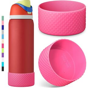 2PCS Diamond Silicone Boot for Owala Water Bottle, Anti-Slip Protective Sleeve for Owala Twist,FreeSip and Flip Stainless Steel Water Bottle, BPA-Free, Dishwasher Safe, Accessories in Saudi Arabia