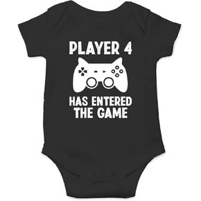 Player 4 Has Entered The Game - Funny Baby Essentials Bodysuit - Baby Clothes Newborn Romper