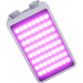 Portable LED Video Light 25W RGB Pocket-Sized Mini Portable Light 8000 Lumens Temperature Control Built-in Rechargeable Battery PD Charging (White)