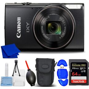 ULTIMAXX Accessory Bundle Includes: Canon Compact Digital Camera IXY650 + 64GB Micro Extreme PRO + Starting Cleaning Kit + High Speed Micro SD and Much More (7PC Bundle)