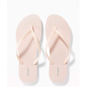 Old Navy Flip Flop Sandals for Woman, Great for Beach or Casual Wear (8, Blush)