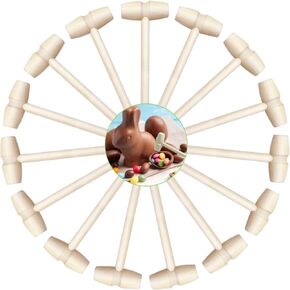 20 PCS Wooden Mallets Mini Wooden Hammers for Chocolate Crab Lobster Mallets Cute Beating Gavel Toys for Boys Girls
