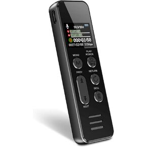 60GB Voice Recorder with Playback, XIXITPY 60H Audio Recorder with Port USB C, 730 Hours of Storage and 60 Hours of Continuous Recording, Voice Activated Recorder for Lectures, Meetings and More