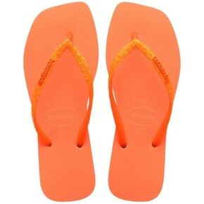 Havaianas Sandals Sqr Neon Fc (Neon Orange, US Footwear Size System, Adult, Women, Numeric Range, Medium, 7, 8)
