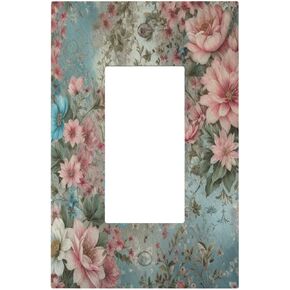 Decorative Light Switch Cover Plate Sunset Plants Flower Daisy Nature Lakescape 1 Gang Wall Plate Cover Single Toggle Switch Plate Covers Jumbo Electrical Switchplate Receptacle Faceplate