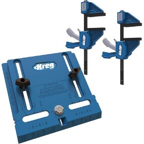 KREG KHI-Pull Cabinet Hardware Installation Jig with 6" VersaGrip Clamps