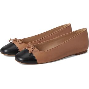 Jack Rogers Women's Kenlyn Cap Toe Ballet-Leather Flat