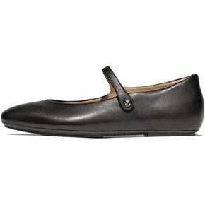 FitFlop Women's Delicato Crystal-Cluster Soft Leather Mary Janes Ballet Flat
