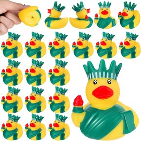 Sotiff 24 Pcs New York Statue of Liberty Yellow Rubber Duck New York City Souvenir Patriotic Rubber Duck for Bath Toy Home Decor