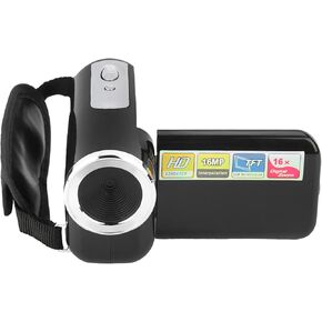 DV Camcorder, Camcorder Recorder with TFT Display for Children for Mountain Climbing (Black)
