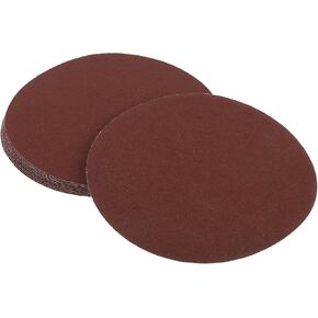 10 Pcs 6inch 120 Grit Universal Sanding Discs - Round Hook and Loop Sandpaper - White Paper Red