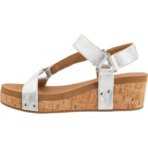 Corkys Footwear Women's Dont Tempt Me Strappy 2-Inch Wedge - Adjustable Comfort Straps - Soft Plush Cushioned Soles for Blissful Steps - All Day Wear