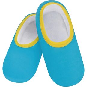Snoozies Solid Skinnies Lightweight Slippers Teal Size Large