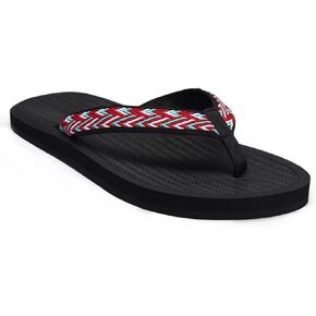 Women's Comfortable Casual Flip Flop, Slip Resistant Fabric Flip Flops for Indoor, Summer Waterproof Flat Thong Sandals for Beach, Pool, River