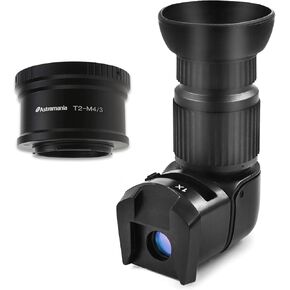 Astromania T T2 Mount for Olympus Panasonic M4 / 3 Cameras - Bundle with - Viewfinder with 6 Mounting Adapters