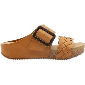 VOLATILE Womens Morel Slide Casual Sandals Casual Low Heel 1-2" - Brown