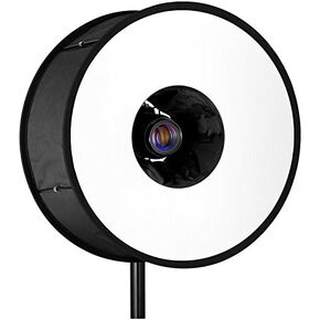 Mcoplus 45cm/18’’ Round Universal Collapsible Magnetic Soft-Box Ring Flash Diffuser for Macro and Portrait Photography