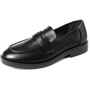 MUSSHOE Penny Loafers for Women Classic Casual Shoes Comfort Womens Slip-ons Business Lightweight Work Flats