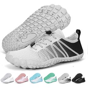 Hike Barefoot Water Shoes Women Men Footwear Wide Toe Quick-Dry Pro Barefoot Beach Swim Shoes Breathable Non-Slip Grounded Footwear Aqua Minimalist for Walking Hiking Kayaking Surfing