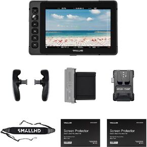 SmallHD Ultra 7 Touchscreen On-Camera Monitor with V-Mount Battery Plate and Accessories