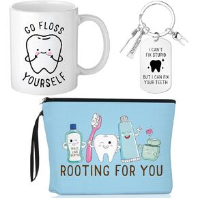 Reginary 3 Pcs Hairdresser Gifts Bulk for Women men Hair Stylist Gifts Hair Dresser Makeup Bag Mug Keychain Cosmetology Gifts Hairstylist Gift for Thank You Coworker Birthday Gifts