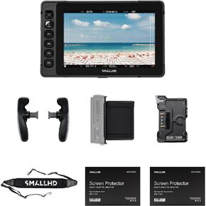 SmallHD Ultra 7 Touchscreen On-Camera Monitor with Gold Mount Battery Plate and Accessories