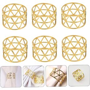 Napkin Rings, Set of 6 (spot)