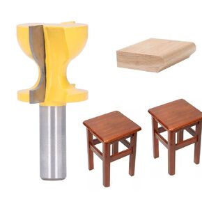 Molding Router Bit, 1/2in Window Sill Router Bit Window Sill Edge Bit Steel Round Shank Cabinet Door Raised Panel Router Bit Stool Molding Trimming Milling Cutter for Edge Trimming