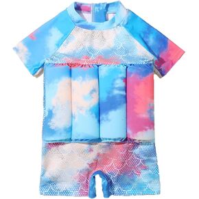 Floatie Swimsuit for Toddlers Boys Girls Floating Bathing Suit Baby Kids Float Learn to Swim Suit Floatation Beach Pool 1-6Y