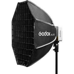 Godox ML100Bi LED Video Light with Godox ML-SF50 Honeycomb Grid Octagon Softbox