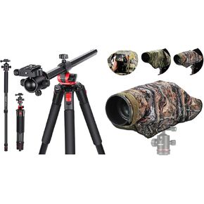 NEEWER 72 inch Camera Tripod Monopod with Center Column and Ball Head Aluminum, Camera Rain Cover, Arca Type QR Plate, Bag, Overhead Camera Mount for DSLR Camera, Video Camcorder, Max Load: 33lb