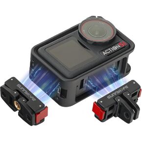 Action 5 Pro Magnetic Mount Adapter for DJI Osmo Action 5 Pro/Action 4/Action 3/ Action 2, Aluminum Alloy Quick Release Mount Accessories