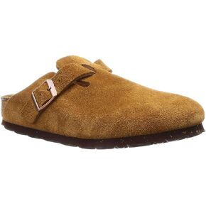 Birkenstock Men's Boston Soft Footbed Clogs, Mink, Brown, 8 Medium US