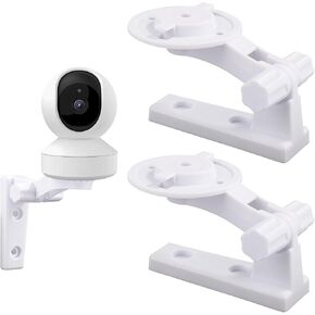 Baby Monitor Mount for TP-Link Tapo C200/C201/C210/C211/C212/ C220/C225 and Kasa Indoor Pan EC70/ EC71/ KC410S, Adjustable Angles Bracket, 180° Rotation - 2 Pack