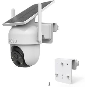 HOLACA Gutter Mount Compatible with Aosu Solar Security Camera Wireless Outdoor(SolarCam D1 Classic),ANSOUE Security Cameras Wireless Outdoor(GU01/SA01)(White)